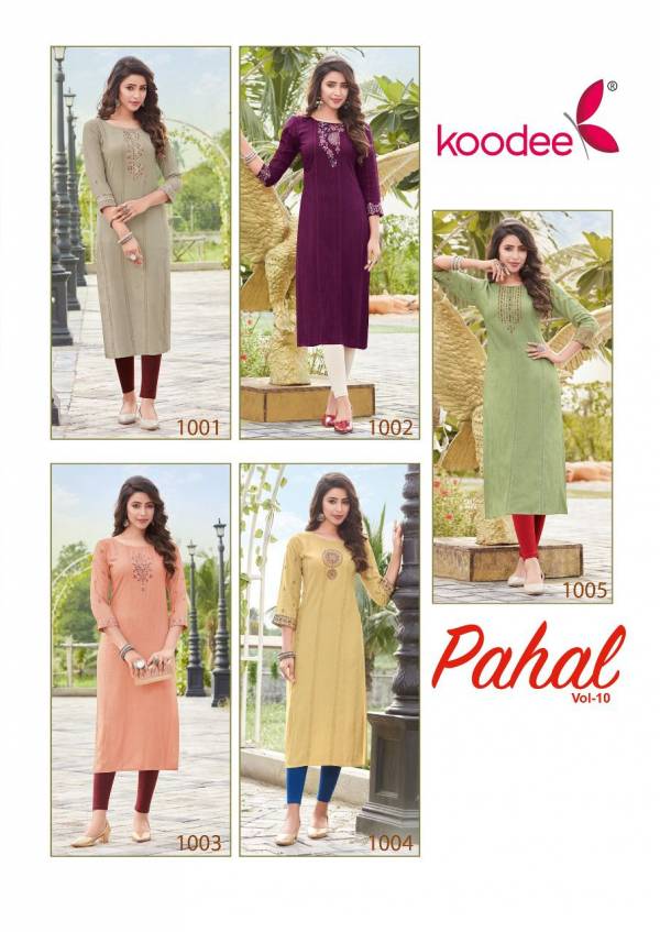 Koodee Pahal10 New Fancy Festive Wear Designer Kurtis Collection